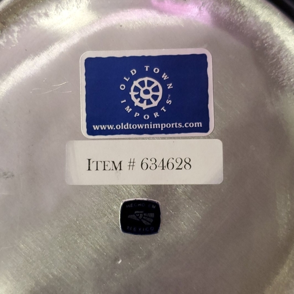 Old Town Imports silver aluminum decorative bowl - Picture 2 of 2